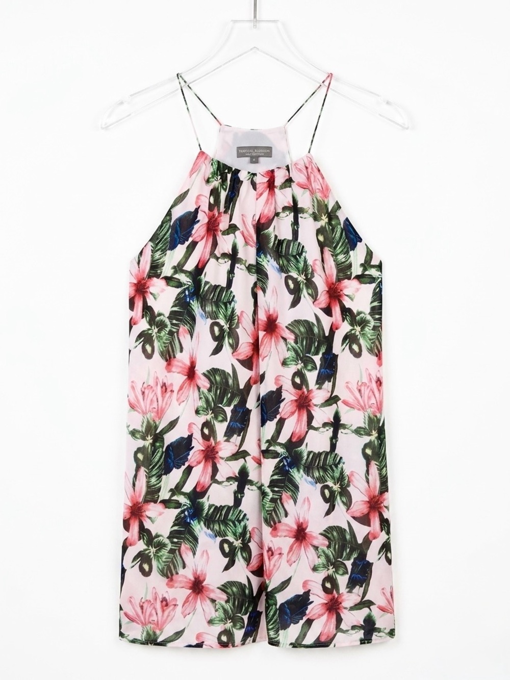 Vince Camuto Floral Halter Top Size M, Women's Tropical Sleeveless Tank